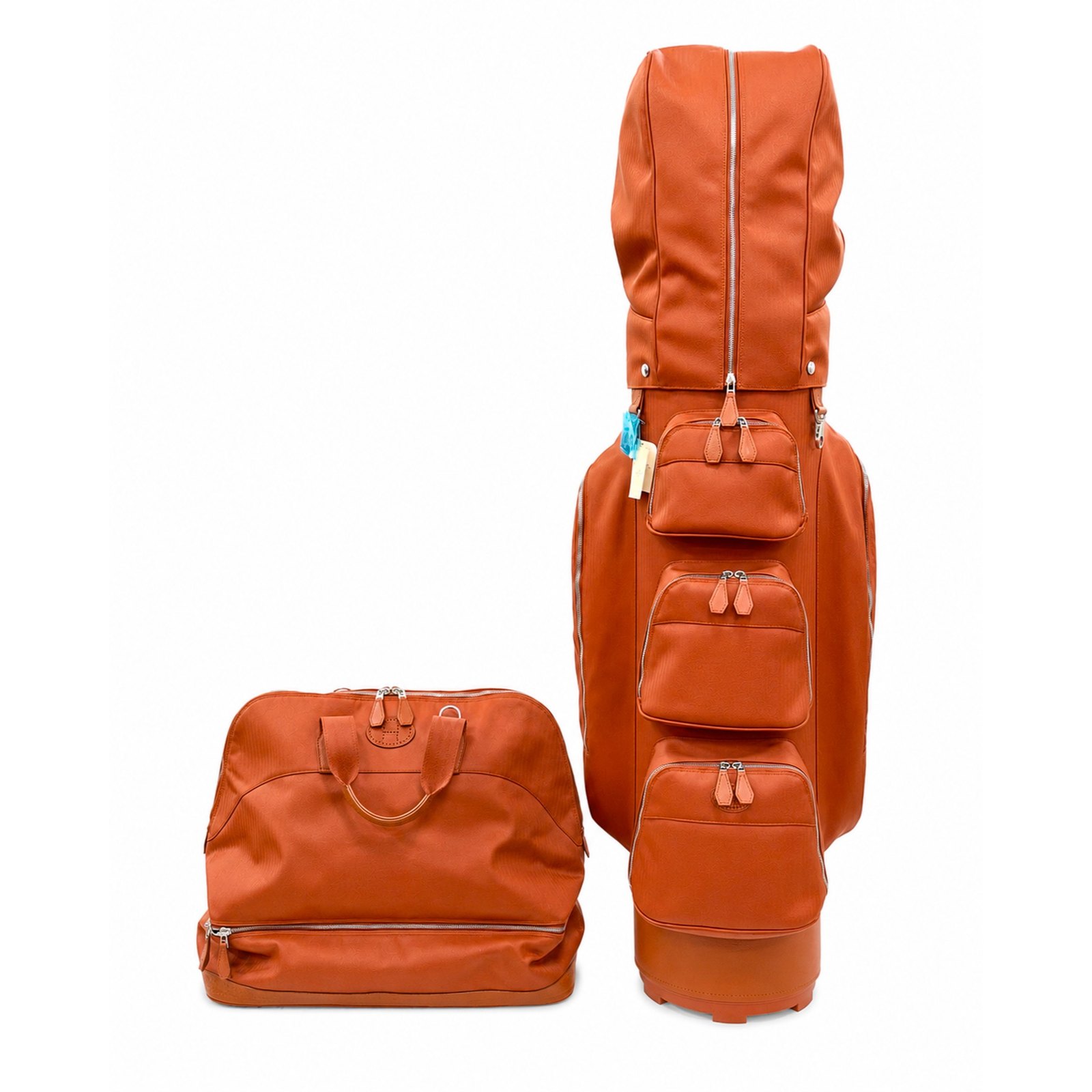 HERMÈS Sac de Golf — Orange, Full Set