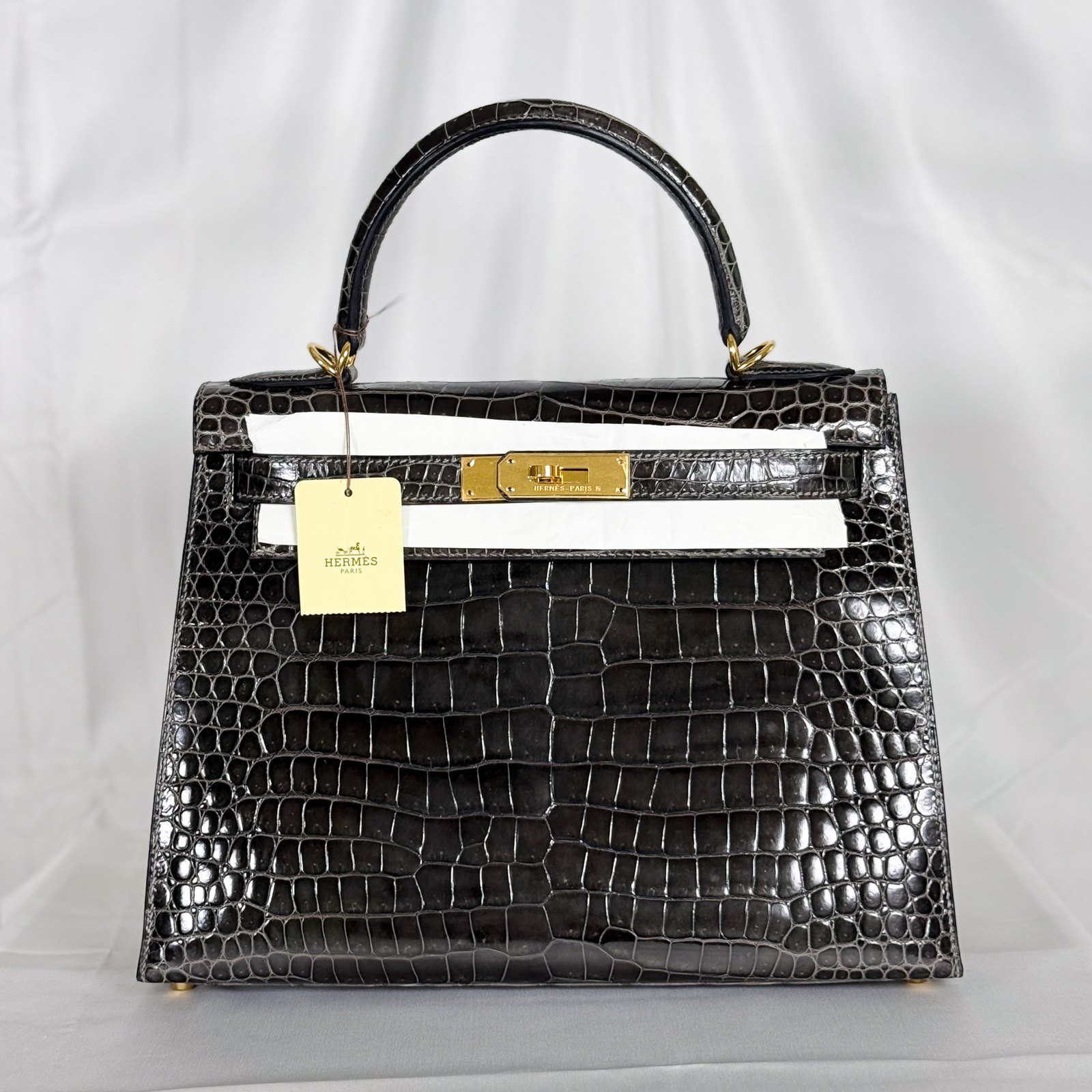 HERMÈS Kelly 25 Crocodile — Crocodile Leather